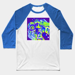 psychedelic android ecopop Baseball T-Shirt